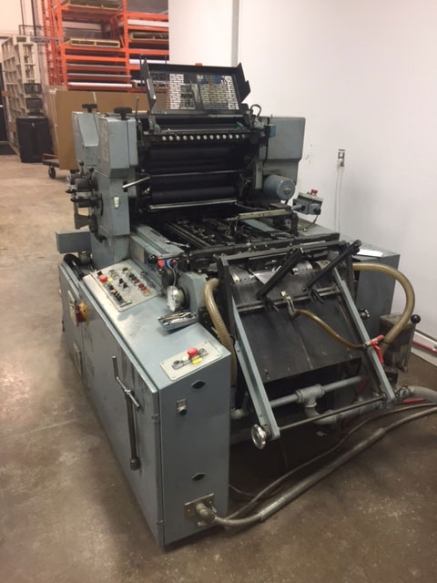 Winkler & Dunnebier 212 Envelope Printing Press