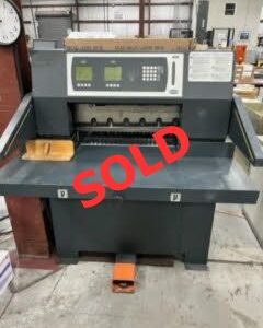 SOLD - Used/Tested/Refurbished 2009 26.5" Challenge Titan 265XG Programmable Hydraulic Paper Cutter