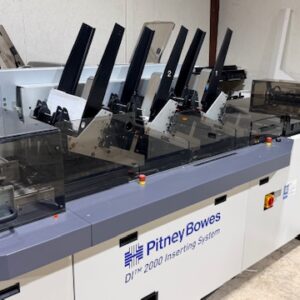 Refurbished 2014 Pitney Bowes DI2000 Inserting System | BlueCrest Rival Inserter – 3-Station, Cognex Camera, Turnover Module