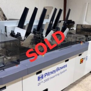 SOLD - Refurbished 2014 Pitney Bowes DI2000 Inserting System