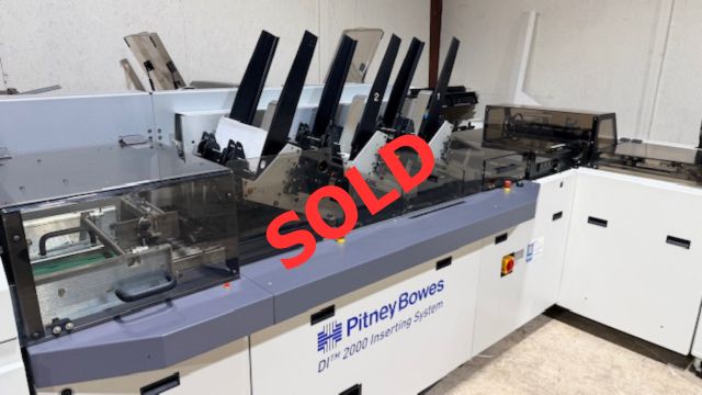 SOLD - Refurbished 2014 Pitney Bowes DI2000 Inserting System