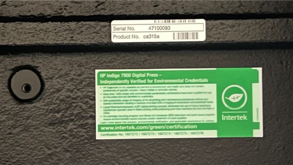 Hewlett Packard Certified PreOwned Indigo 7900 Digital Press - For Sale - Image 16
