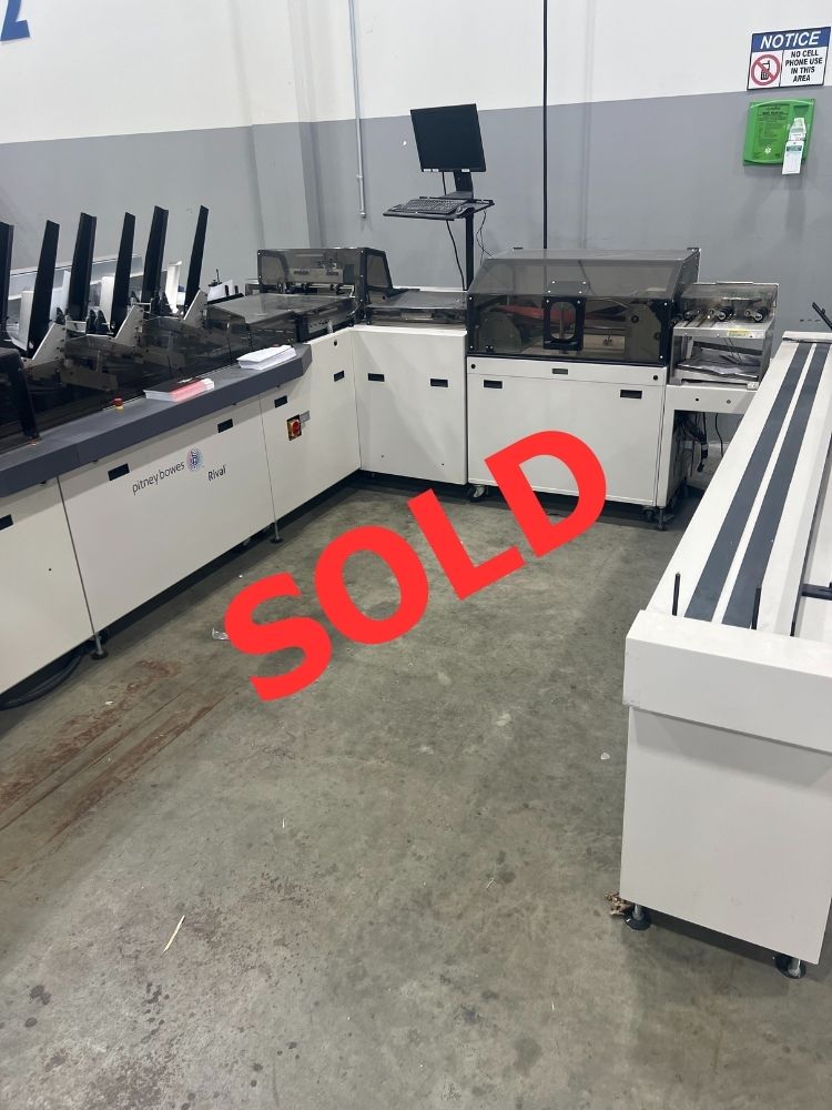 SOLD - Used 2016 Pitney Bowes Rival Inserter