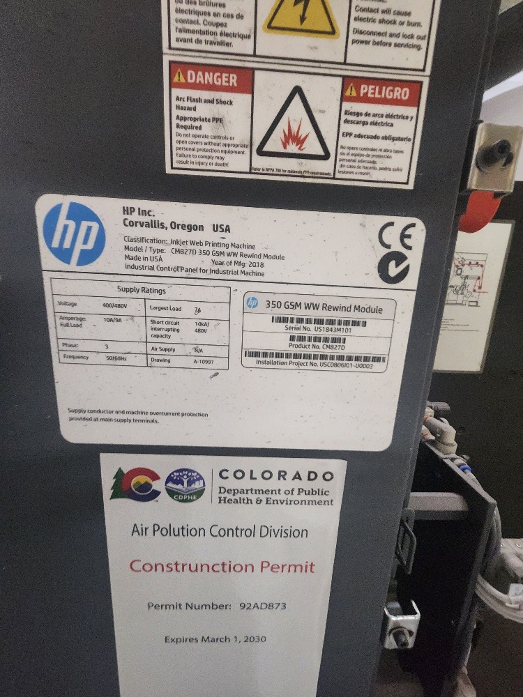 Used HP PageWide Web Press T300 – 30" High-Speed Inkjet Web Press - For Sale - Image 9