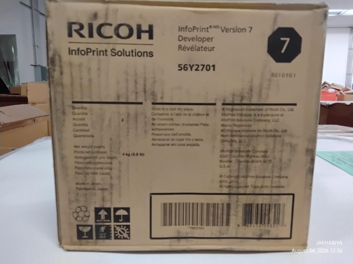 Ricoh InfoPrint Version 7 Toner 56Y2700 & Developer 56Y2701 – New Unopened Cases for Sale - Image 6