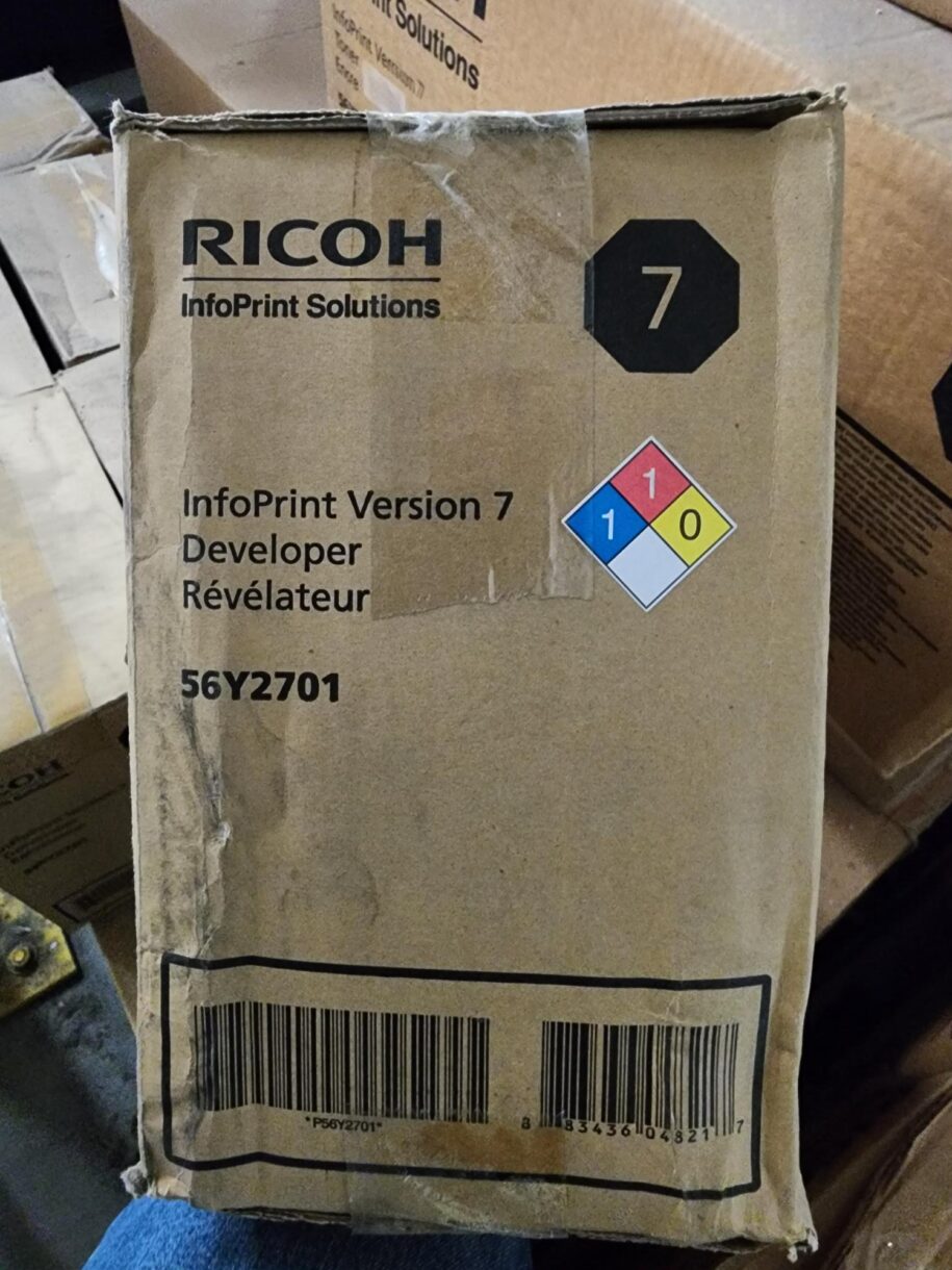 Ricoh InfoPrint Version 7 Toner 56Y2700 & Developer 56Y2701 – New Unopened Cases for Sale - Image 11