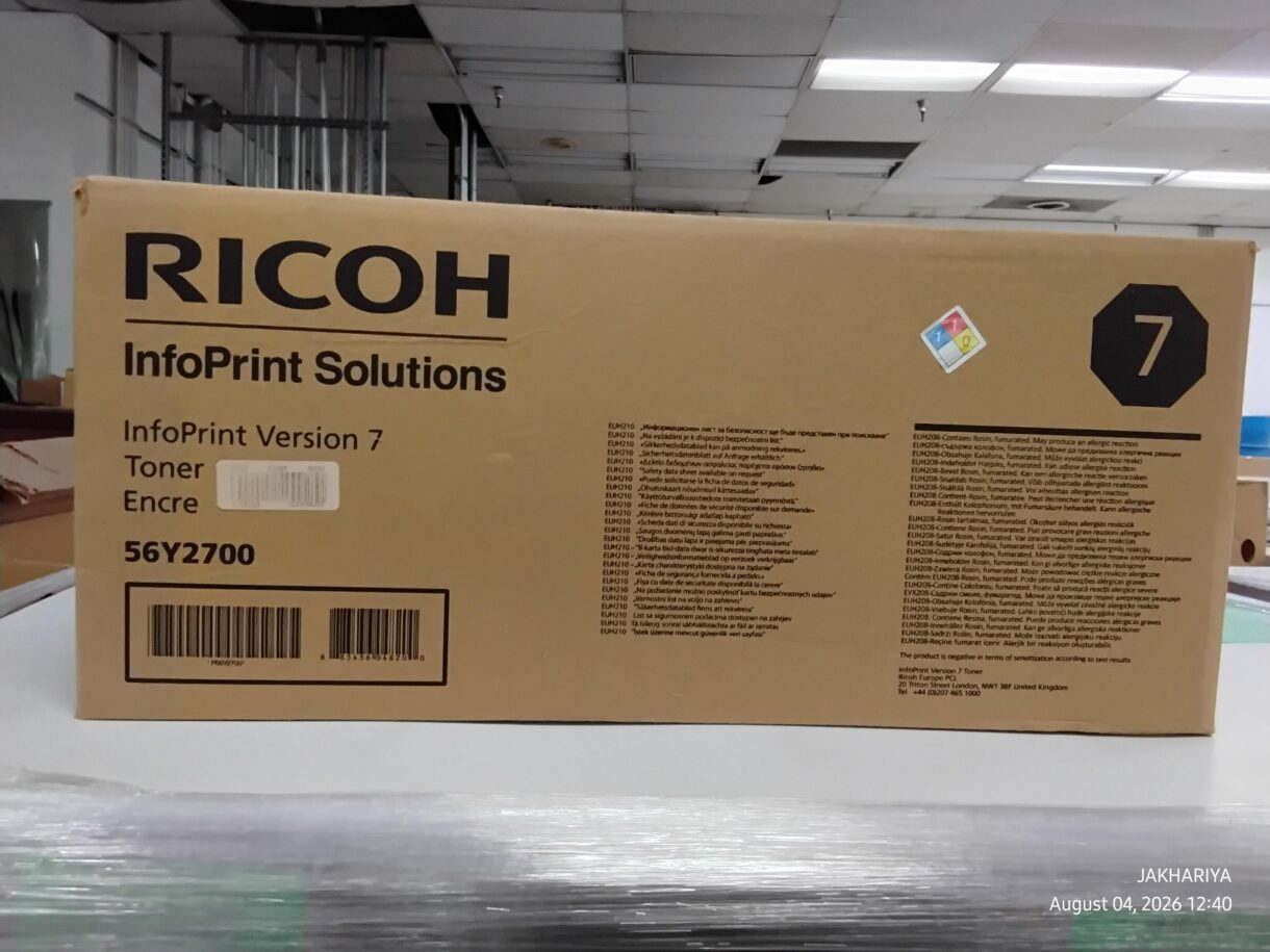 Ricoh InfoPrint Version 7 Toner 56Y2700 & Developer 56Y2701 – New Unopened Cases for Sale - Image 2